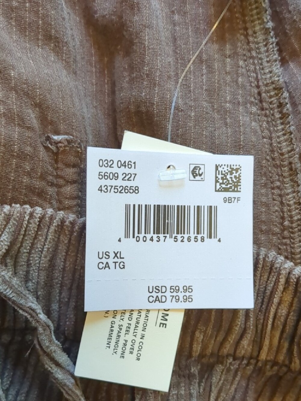 American Eagle Outfitters Wide-Leg Brown Corduroy Pants - Picture 4 of 7